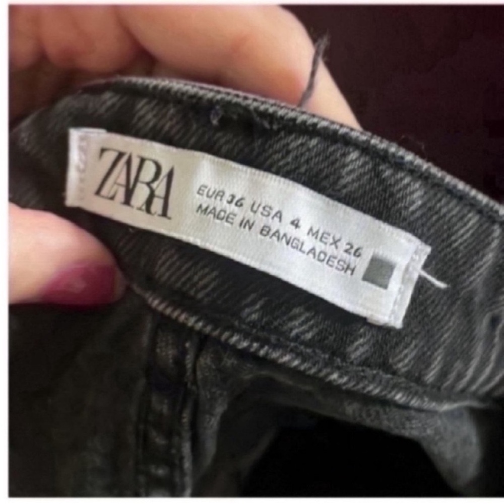 Zara Black Denim Shorts - Picture 5 of 5